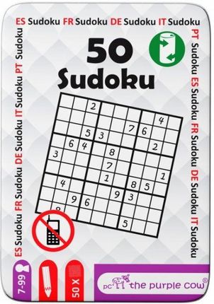 The Purple Cow Podróżne Łamigłówki 50 Sudoku