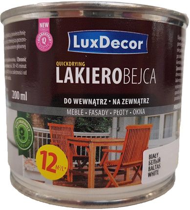 Luxdecor Lakierobejca Do Drewna Biały 200Ml 