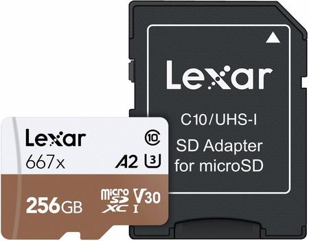 Lexar Professional Microsdxc 256Gb 667X Uhs-I A2 + Adapter Sd (111213)