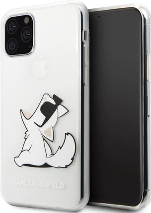 Karl Lagerfeld iPhone 11 Pro hardcase transparent Choupette Fun Przezroczysty (KLHCN58CFNRC)