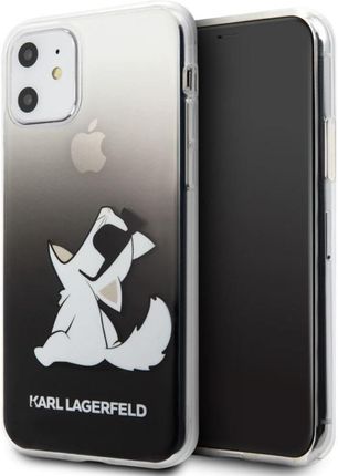 Karl Lagerfeld KLHCN61CFNRCBK iPhone 11 hardcase czarny/black Choupette Fun - Czarny