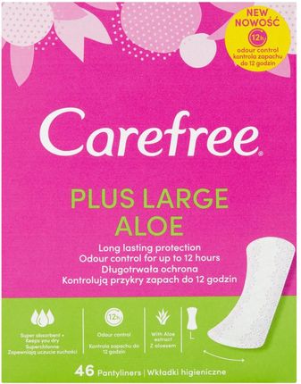 Carefree Plus Large Aloe Wkładki Higieniczne 46szt