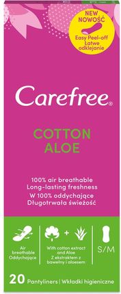 Carefree Cotton Aloe wkładki higieniczne 20szt