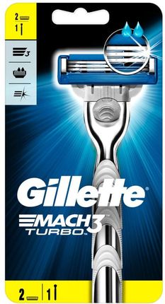 Gillette Mach3 Turbo Maszynka Do Golenia Dla Mężczyzn + 1 Ostrze Wymienne