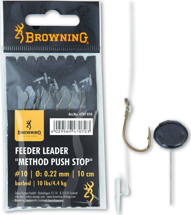 Browning 14 Feeder Method Push Stop Brązowy 6Lbs 3,0Kg 0,18Mm 10Cm 6Szt (4707014)