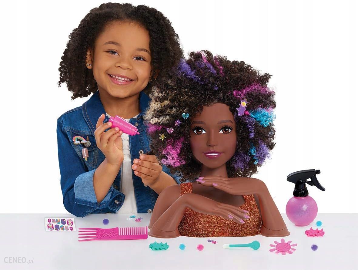 Just Play Barbie Afro Głowa Do Stylizacji Deluxe Manicure