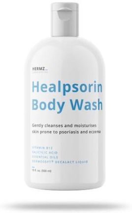 Hermz Laboratories Healpsorin Body Wash Żel Do Mycia Ciała Dla Skóry Dotkniętej Zmianami Łuszczycowymi 500ml