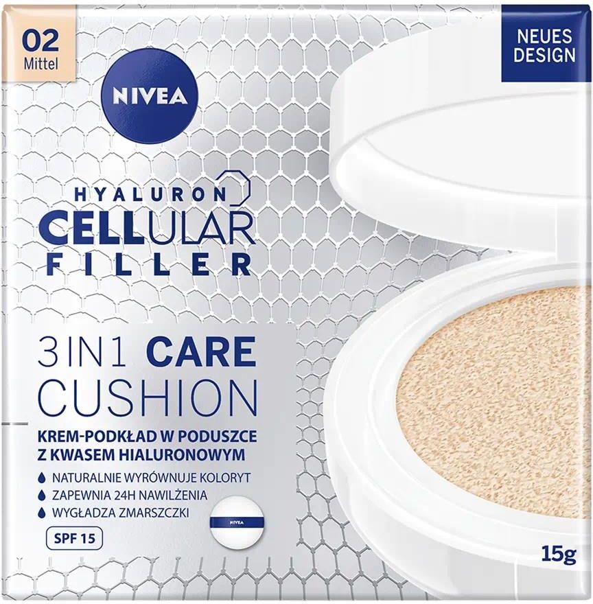 Nivea Hyaluron Cellular Filler Make Up W Gabce 3 W 1 Odcien 02 Medium 15g Opinie I Ceny Na Ceneo Pl