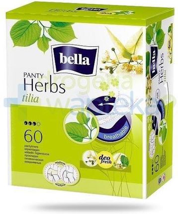 Bella Panty Herbs Tilia Podpaski Higieniczne Wzbogacone Kwiatem Lipy 60szt
