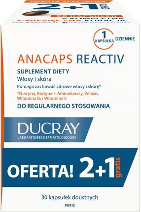 DUCRAY TRÓJPAK Anacaps REACTIV 3x30 kaps.