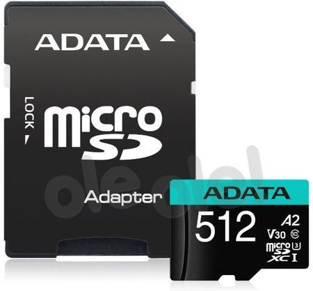 Adata microSDXC 512GB UHS-I U3 V30S A2