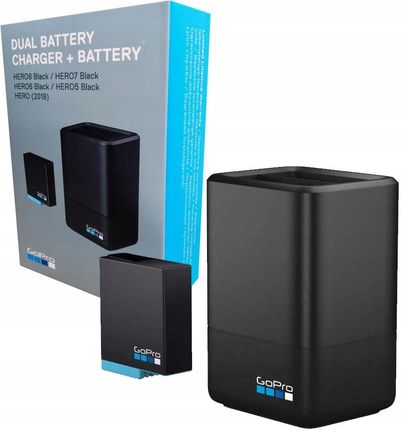 GoPro Dual Battery Charger+ 1 zapasowy akumulator do Hero8 i Hero7 Black i Hero6 (AJDBD001EU)