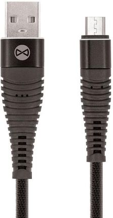 Forever Kabel micro-USB Shark czarny 1m 2A (GSM036392)
