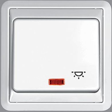 Schneider FORUM Przycisk światło podświetlany biały WPT6FS01