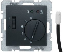 Zdjęcie Berker B1/B3/B7 Regulator temperatury manualny antracyt 20341606 - Chełmek