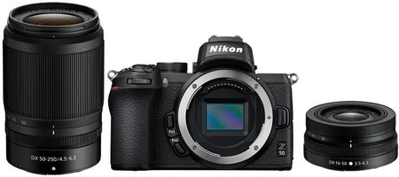 Nikon Z 50 + 16-50mm f/3.5-6.3 VR + 50-250mm f/4.5-6.3 VR