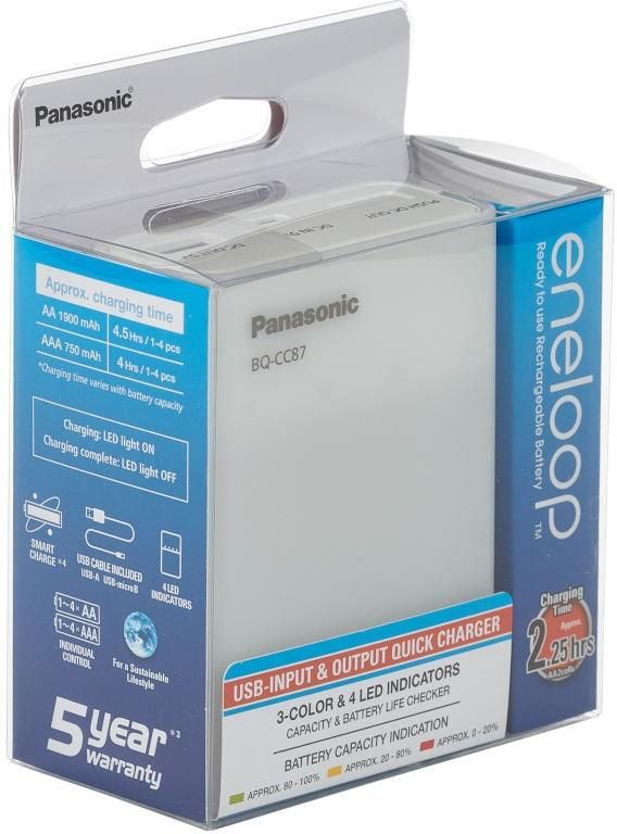 ŁADOWARKA PANASONIC BQ-CC87USB POWERBANK