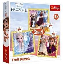 Trefl Puzzle 3W1 Disney Kraina Lodu 2 Moc Anny I Elsy 34847