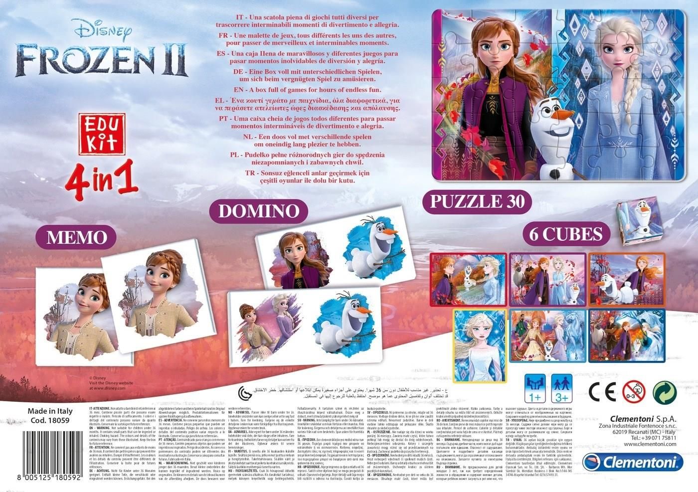 Clementoni Disney Kraina Lodu 2 Edukit 4w1 18059 P6 - Gra dla dziecka ...