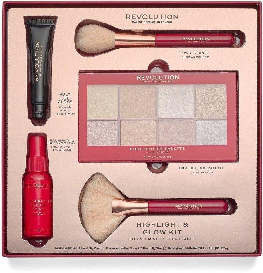 Makeup Revolution Zestaw do makijażu Highlight&Glow Kit Opinie i ceny