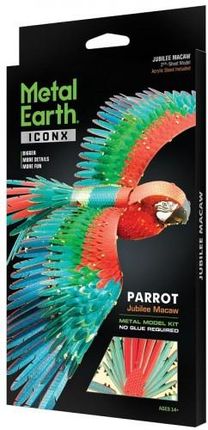 Metal Earth Iconx Papuga Ara Parrot
