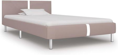 Rama łóżka, kolor cappuccino, sztuczna skóra, 90 x 200 cm