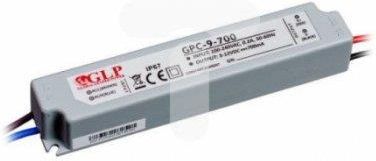 Zasilacz led GPC-9-700 3-12V stałoprądowy 700mA 8,4W IP67 LUX00420