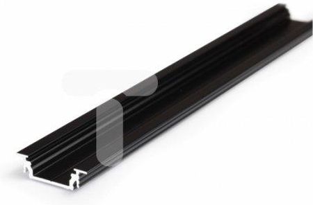 Profil aluminiowy led Groove14 czarny anodowany wpuszczany do taśmy led 12mm rgbw TOPMET LUX06163 /2m/