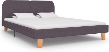 Rama łóżka, kolor taupe, tkanina, 180 x 200 cm