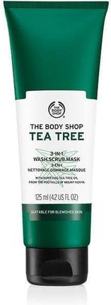 The Body Shop Maska Peeling I Żel Do Mycia  3W1 Tea Tree 125 ml