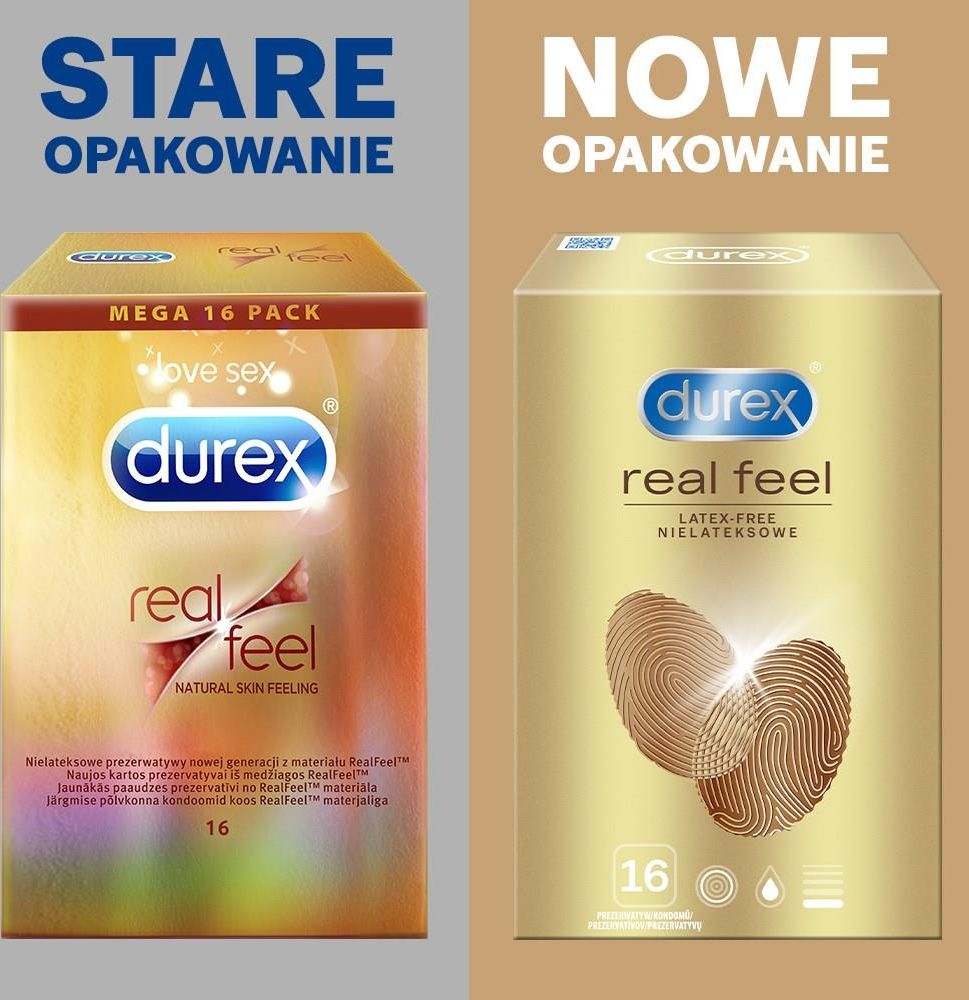 Durex prezerwatywy Real Feel 16szt. - zdjęcie 5 Durex prezerwatywy Real Feel 16szt.
