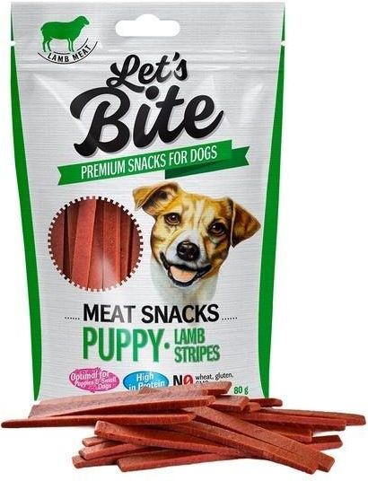 lets bite meat snacks puppy