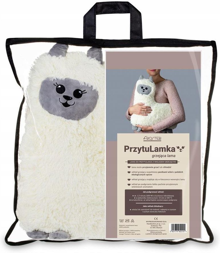Grzejąca Maskotka Do Przytulania Lama Przytulamka - zdjęcie 4 Grzejąca Maskotka Do Przytulania Lama Przytulamka