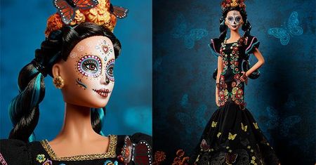 Lalka Barbie Collector Dia De Muertos FXD52 Ceny i opinie Ceneo.pl