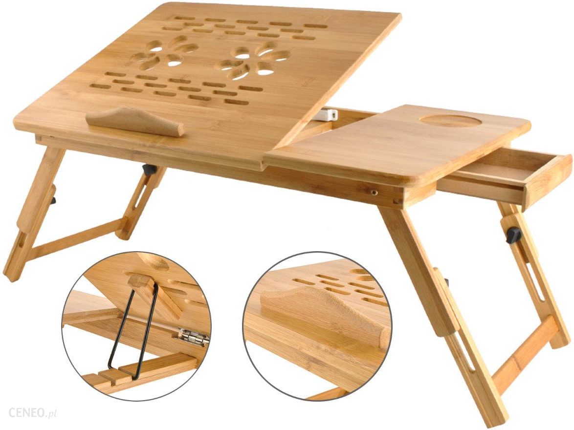 Столик для ноутбука в кровать деревянный