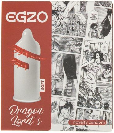 Egzo Dragon Lord'S Prezerwatywa Z Wypustkami Soft 1Szt