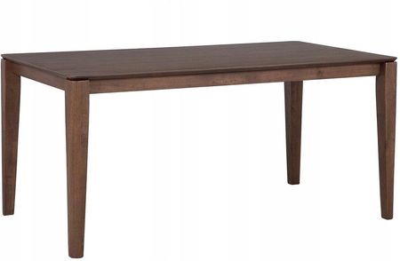 Beliani Stół do jadalni w stylu retro fornirowany MDF ciemne drewno 160 x 90 cm Lottie