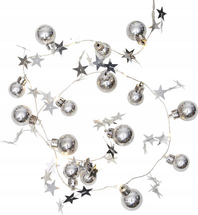 Szwedzka dekoracja świąteczna łańcuszek X-mas Led
