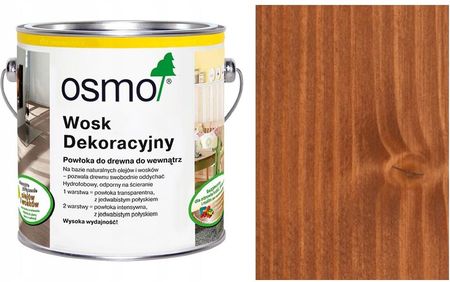 Wosk Olejny Dekoracyjny do drewna Osmo 2,5 L mahoń