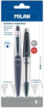 Zdjęcie Milan Długopis + Ołówek Mechaniczny Capsule Silver - Swarzędz