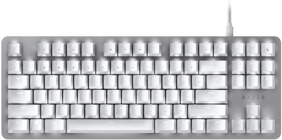 【ibu】Blackwidow Lite Mercury White Razer BlackWidow Lite TKL Tenkeyless Mechanical Keyboard
