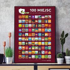 T4B Plakat Zdrapka 100 Miejsc POLSKA - Obrazy i plakaty