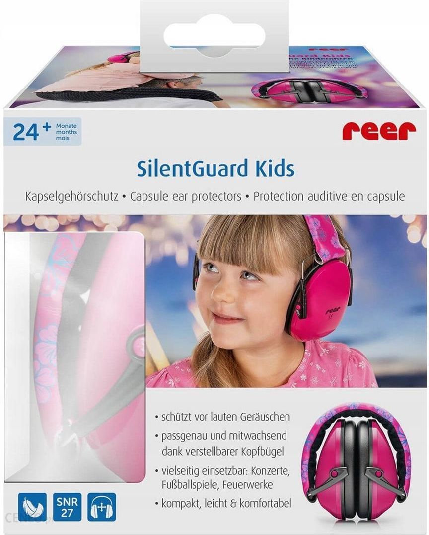 Reer Słuchawki Ochronne SilentGuard Różowe