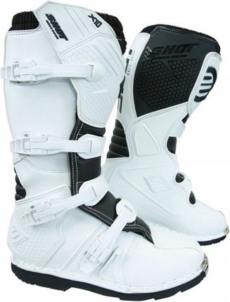 Buty motocyklowe Shot Motocross Enduro Off-Road X10 Białe