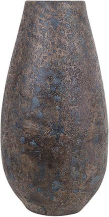 Beliani Wazon brązowy vintage ceramiczny postarzany podłogowy H48 cm Brivas