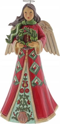 Anioł z świątecznym wiankiem artysty Jim Shore