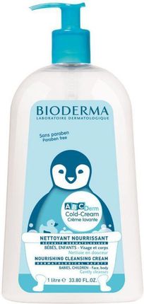 Bioderma Abcderm Cold-Cream Kremowa Emulsja Do Mycia 1000Ml