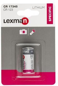Pile lithium cr123a, 3 V, LEXMAN