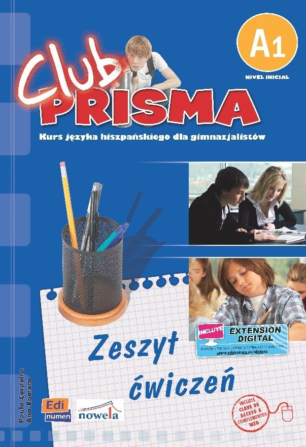 Książki Dla Gimnazjalistów Za Darmo Nauka hiszpańskiego Club Prisma A1 ćwiczenia klucz wersja polska - Ceny