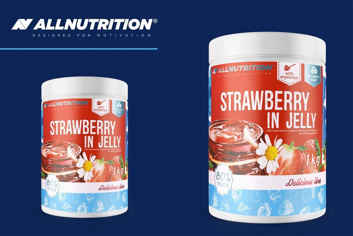 ALLNUTRITION Strawberry In Jelly 1000g - zdjęcie 1 ALLNUTRITION Strawberry In Jelly 1000g